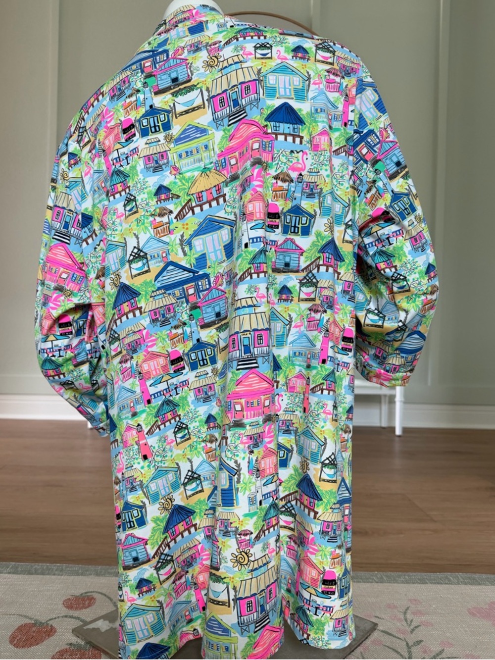 XL Lulu B neon bright pullover w/ spandex - Picture 5 of 9